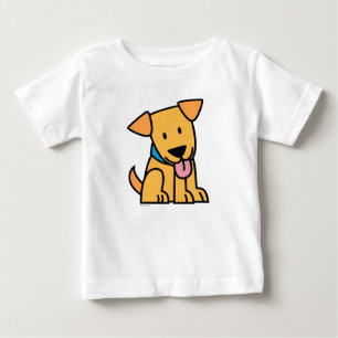 Labrador Retriever Welpe Hund sitzt goldig süßer J Baby T-shirt