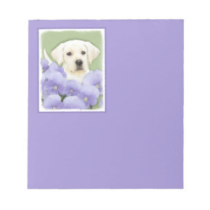 Labrador Retriever Welpenmalerei Originale Hundeku Notizblock