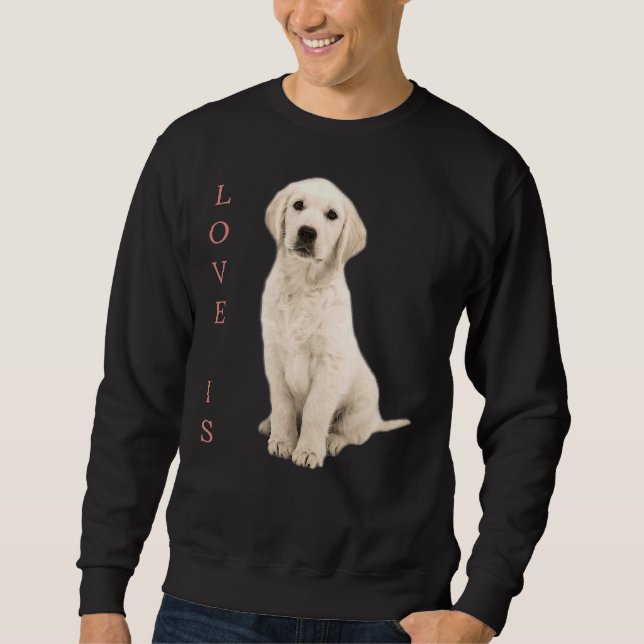 Labrador Retriever White Labrador Dog Mama Sweatshirt (Vorderseite)