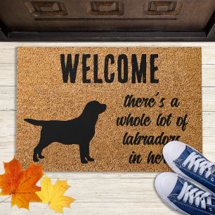 Labrador Retriever - Willkommen Niedlicher Hund Sc Fußmatte