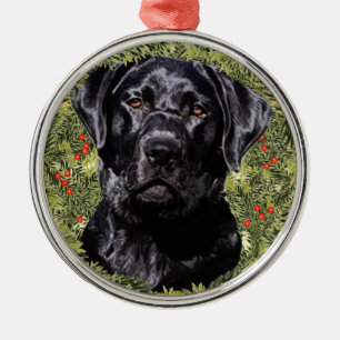 Labrador Retriever Wreath Ornament Aus Metall