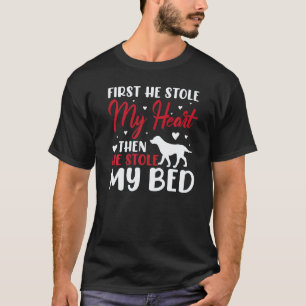 Labrador Retriever zuerst stahl er mein Herz Lusti T-Shirt