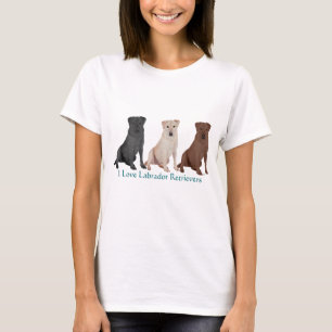 Labrador Retrievers - 3 Farben zur Liebe T-Shirt