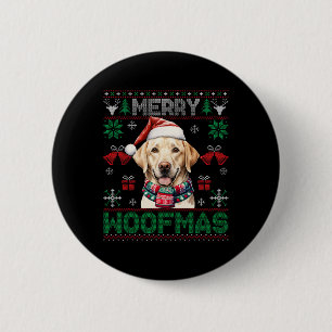 Labrador Retrievers Frohe Weihnachten Woofmas Hund Button