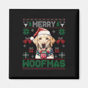 Labrador Retrievers Frohe Weihnachten Woofmas Hund Magnet