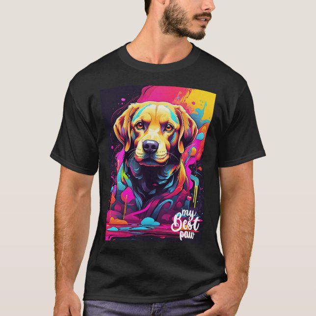 Labrador Retrievers Graffiti T-Shirt (Vorderseite)