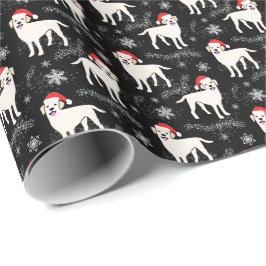 Labrador Retrievers in Weihnachten Hats Schneefloc Geschenkpapier