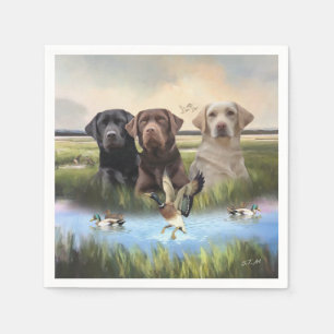 Labrador Retrievers (Jagdhunde) Serviette