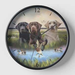 Labrador Retrievers (Jagdhunde) Uhr