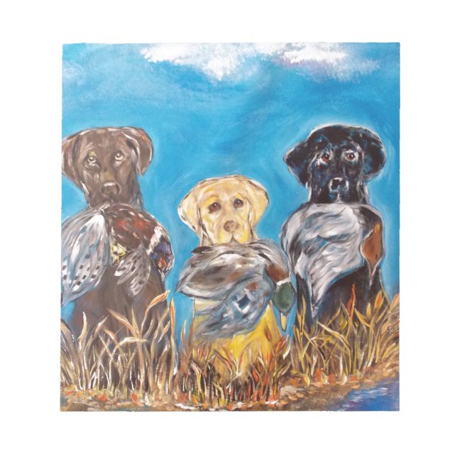 LABRADOR RETRIEVERS NOTIZBLOCK (Vorderseite)