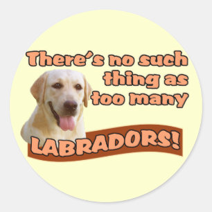LABRADOR RETRIEVERS RUNDER AUFKLEBER