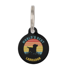 Labrador Retro Sunset Personalisiert