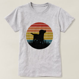 Labrador Retro Sunset T-Shirt