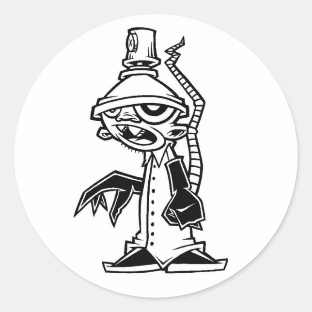 Labrador Runder Aufkleber (Vorderseite)