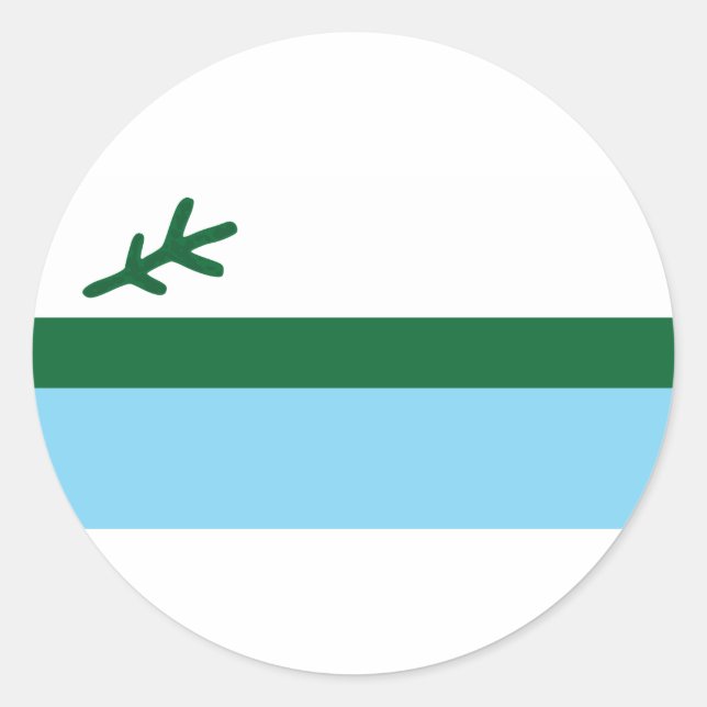 Labrador Runder Aufkleber (Vorderseite)