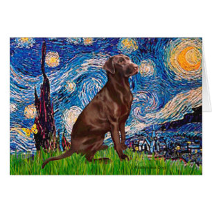 Labrador (Schokolade1) - Sternennacht