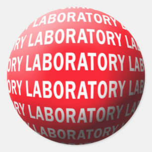 LABRADOR SPHERE 'O BLUT - LABORLOGO RUNDER AUFKLEBER