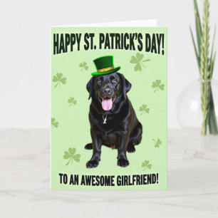 Labrador St. Patricks Day Grußkarte Karte