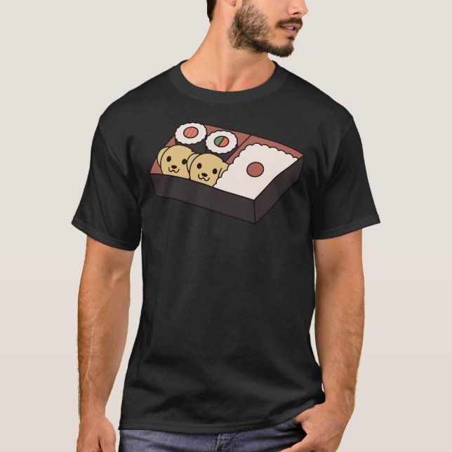 Labrador Sushi Bento Box T-Shirt (Vorderseite)