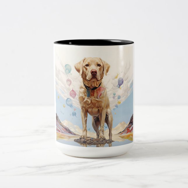 Labrador-Tasse Zweifarbige Tasse (Mittel)