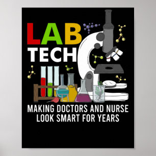 Labrador Tech Laboratory Technician Maaking Doctor Poster