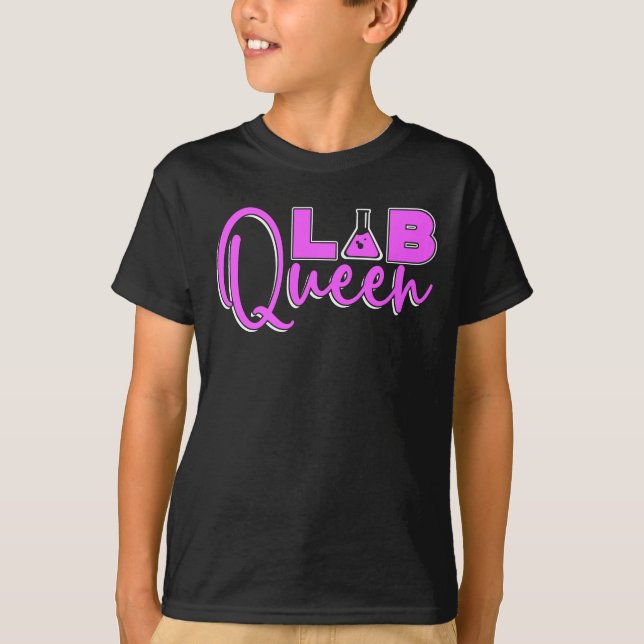 Labrador Tech Labrador Queen Labortechniker Chemis T-Shirt (Vorderseite)