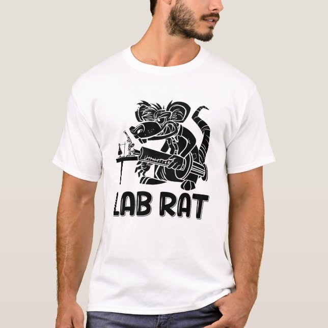 Labrador Tech Labrador Rat Chemist Labortechniker T-Shirt (Vorderseite)