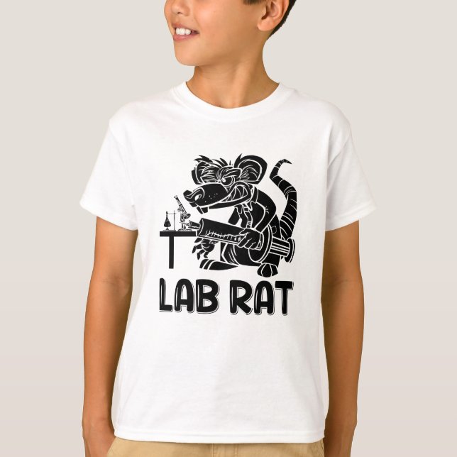 Labrador Tech Labrador Rat Chemist Labortechniker T-Shirt (Vorderseite)