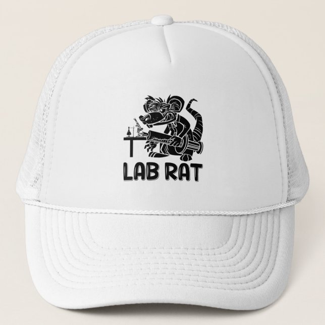 Labrador Tech Labrador Rat Chemist Labortechniker Truckerkappe (Vorderseite)