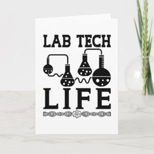 Labrador Tech Life Doctor Chemist Labortechniker Karte