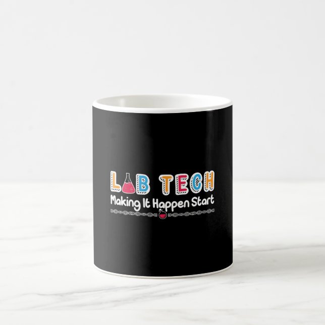 Labrador Tech Making It passte Labortechniker Kaffeetasse (Mittel)