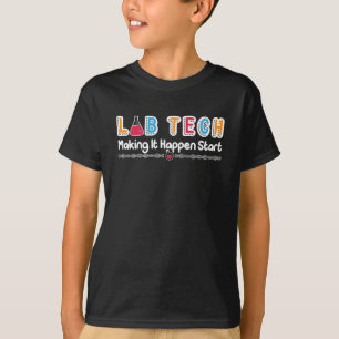 Labrador Tech Making It passte Labortechniker T-Shirt