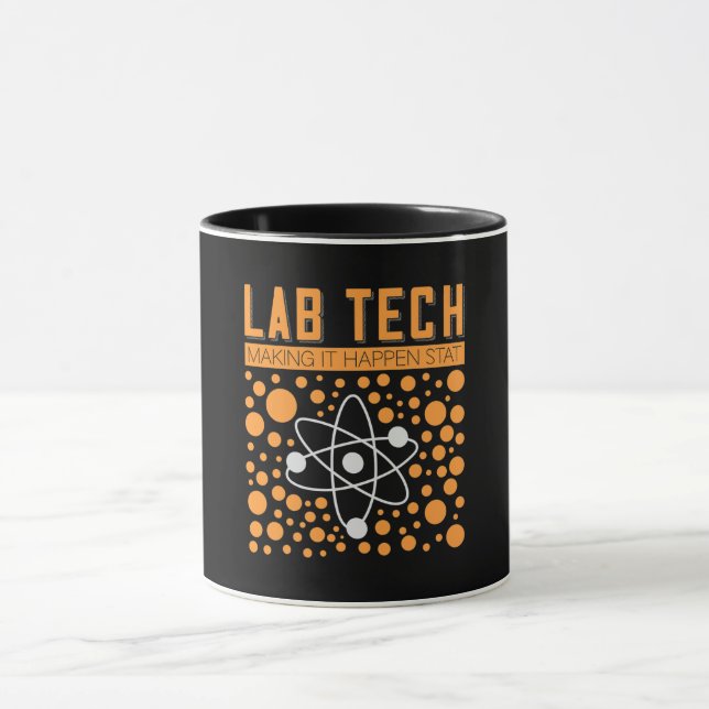 Labrador Tech Making It passte Labortechniker Tasse (Zentrum)