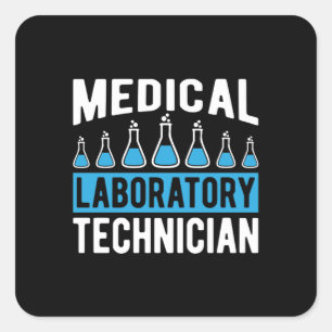 Labrador Tech Medical Laboratories Technician Chem Quadratischer Aufkleber