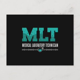 Labrador Tech MLT Medizinischer Labortechniker Wis Postkarte