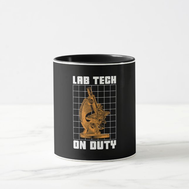 Labrador Tech on Duty Chemist Laborassistent Tasse (Zentrum)