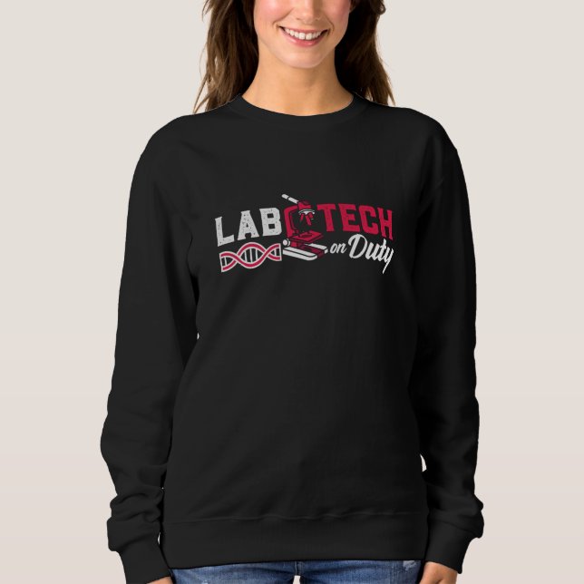 Labrador Tech on Duty Laboratories Technician Scie Sweatshirt (Vorderseite)