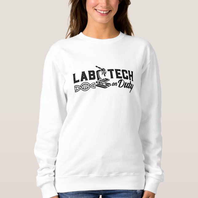 Labrador Tech on Duty Science Laborcian Sweatshirt (Vorderseite)