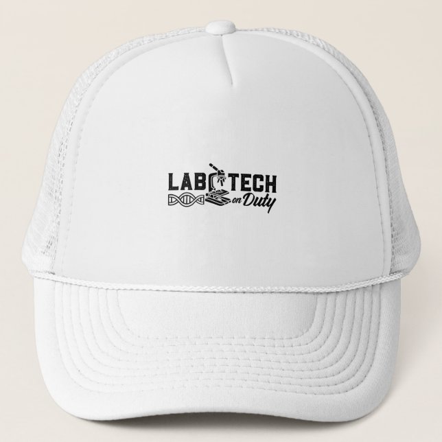 Labrador Tech on Duty Science Laborcian Truckerkappe (Vorderseite)