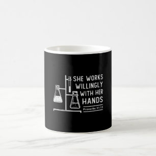 Labrador Tech She Works Willy Laborscience Kaffeetasse