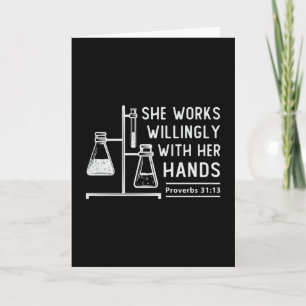 Labrador Tech She Works Willy Laborscience Karte