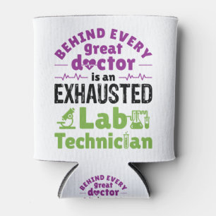 Labrador Technician Medical Technologist erschöpft Dosenkühler