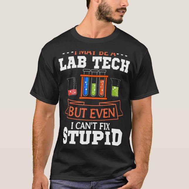 Labrador Techniker Laborassistent Medizinischer Fa T-Shirt (Vorderseite)