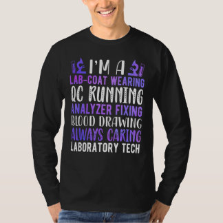 Labrador Technologe Ich bin Laboratory Tech Week T-Shirt