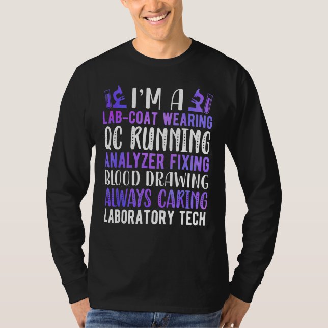 Labrador Technologe Ich bin Laboratory Tech Week T-Shirt (Vorderseite)