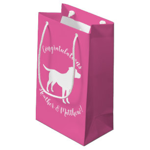 Labrador Theme Dog Baby Dusche Pink Labrador Kleine Geschenktüte