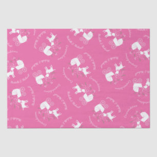 Labrador Theme Dog Baby Dusche Pink Labrador Seidenpapier