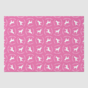 Labrador Theme Dog Baby Dusche Pink Labrador Seidenpapier