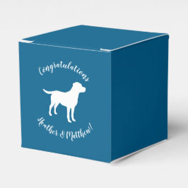 Labrador Theme - Dog Baby Shower Blue Labrador Geschenkschachtel