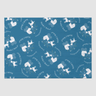 Labrador Theme - Dog Baby Shower Blue Labrador Seidenpapier
